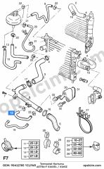 Opel Astra F Termostat Hortumu 1.6 Ecotec (X16XEL X16SZ) YILPAR 1818563