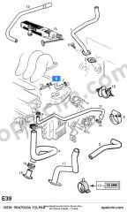 Opel Vectra B Havalandırma Hortumu Emme Manıfoltu 1.6 Ecotec (X16XEL Y16XE) YILPAR 5656020