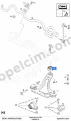 Opel Corsa C Ön Tabla Burcu BSG 352310 352320
