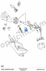 Opel Zafira A Kontak Termigi BSG 914863
