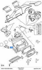 Opel Omega B Polen Filtresi BSG 1808605
