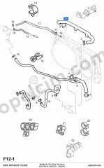 Opel Vectra B Radyatör Üst Giriş Hortumu 2.0 DTI (Y20DTH X20DTH) YILPAR 1336157