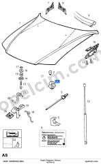 Opel Astra G Kaput Dayama Takozu BSG 1160700