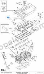 Opel Zafira A Havalandırma HORTUMUX16XE 1.6 Ecotec (Z16XE Y16XE) YILPAR 5656072