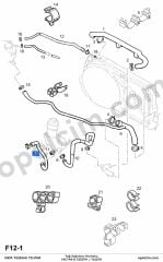 Opel Vectra B Yağ Soğutucu Hortumu 2.2 DTI (Y22DTR X20DTH) YILPAR 1337456