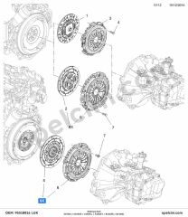 Opel Astra J Debriyaj Seti 1.4 Turbo (A14NEL) LUK 1629100 622316009