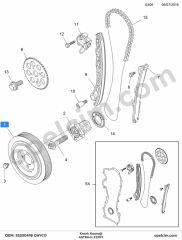 Opel Astra H Krank Kasnaği 1.3 CDTI (Z13DT) DAYCO 614227 614150