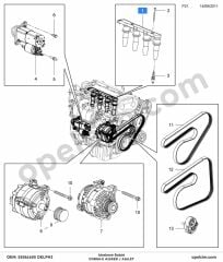 Opel Corsa E Atesleme Bobini 1.6 Ecotec (A16XER) DELPHI 1208086