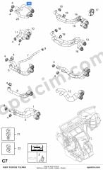 Opel Zafira A Kalorifer Giriş Hortumu (Z16XE Z16XEP X16XEL) YILPAR 1818503