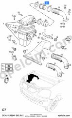 Opel Astra G Hava Debimetresi DELPHI 836584