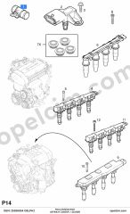 Opel Astra H Hava Debimetresi B 1.6 Ecotec (Z16XER) DELPHI 6235612