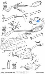 Opel Vectra C Oksijen Sensörü 683MM 1. Konum DELPHI 855353