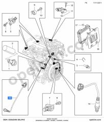 Opel Insignia A Oksijen Sensörü Bilumum 1.2 Ecotec (A12XEL) DELPHI 855235