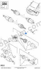 Opel Corsa C Aks Kafası Diş İçten Sekmanli Montaj Ürün 1.3 CDTI (Z13DT) MARELLI 374403