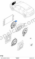 Opel Astra H Fan Motoru Waxell 1850036 1341386