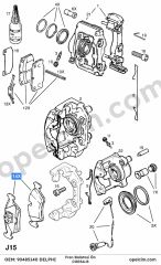 Opel Corsa B Ön Fren Balatası DELPHI 1605881