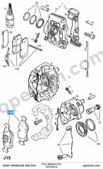 Opel Vectra A Ön Fren Balatası DELPHI 1605881