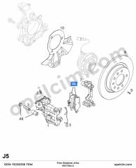 Opel Vectra C Arka Fren Balatası 1605196