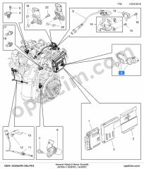 Opel Astra J Hararet Müşürü Motor Sıcaklık 1.3 CDTI (A13DTC A13DTE) DELPHI 1338359