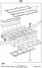 Opel Astra H Üst Takim Conta 1.6 Ecotec (Z16XEP) ELRING 1606221