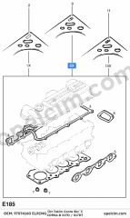 Opel Corsa B Üst Takim Conta Skc`li 17D 1.7 CDTI (X17DT) ELRING 1606747