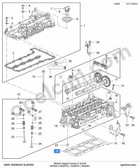 Opel Astra J Silindir Kapak Contası 1 Kertik ELRING 607733