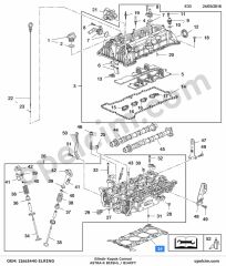 Opel Astra K Silindir Kapak Contası (B14XFT B15SHL) ELRING 12663440
