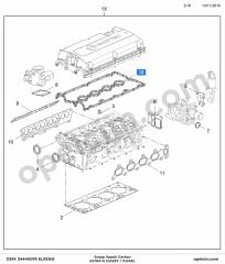 Opel Astra H Subap Kapak Contası 1.6 Ecotec (Z16XEP) ELRING 5607593