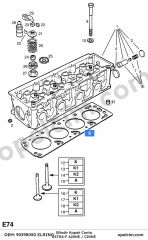 Opel Astra F Silindir Kapak Conta 20SE (A20NE C20NE) ELRING 607987
