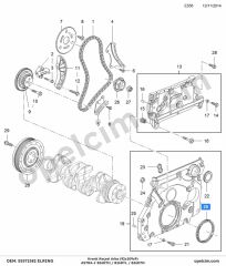Opel Astra J Krank Keçesi ARKA ELRING 614204
