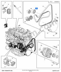 Chevrolet Captiva Alternator Gergi Rulmanı (Z20D1) ABA 96868478