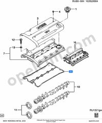 Chevrolet Lacetti Külbütör Üst Kapak Contası Metal Kapak İçin Kore (F16D3) 96353002