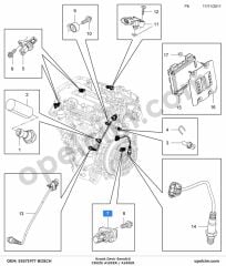 Chevrolet Cruze Krank Devir Sensörü 1.2 Ecotec (A12XER) BOSCH 1247086