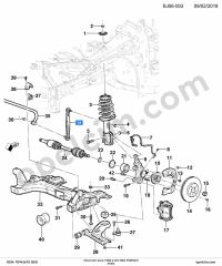 Chevrolet Aveo T300 Z Rot BSG 95299172