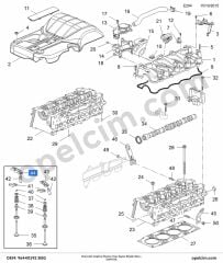 Chevrolet Captiva Piyano Tuşu Egzoz Büyük Olan (Z20S1) BSG 96440192