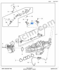 Opel Zafira C Map Sensörü 1.4 Turbo (A14NET) FAE 1238269