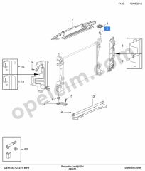 Chevrolet Cruze Radyatör Lastiği Üst BSG 1310976