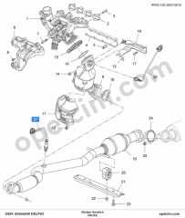 Chevrolet Cruze Oksijen Sensörü 2. Konum DELPHI 55566648