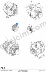 Opel Astra H Sarj Dinamo Kasnagi 1.3 CDTI (Z13DT Z13DTH) GATES 6204286