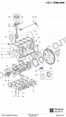 Chevrolet Cruze C100 Arka Krank Kecesi ELRING 25183982 4818575