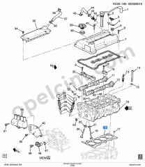 Chevrolet Aveo Silinidir Kapak Contası 1.2 16V GM 25184663