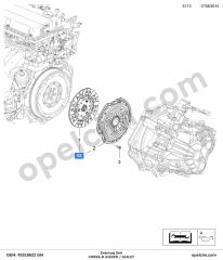 Opel Corsa D Debriyaj Seti 1.6 Ecotec (A16XER) GM 622315209 1629105