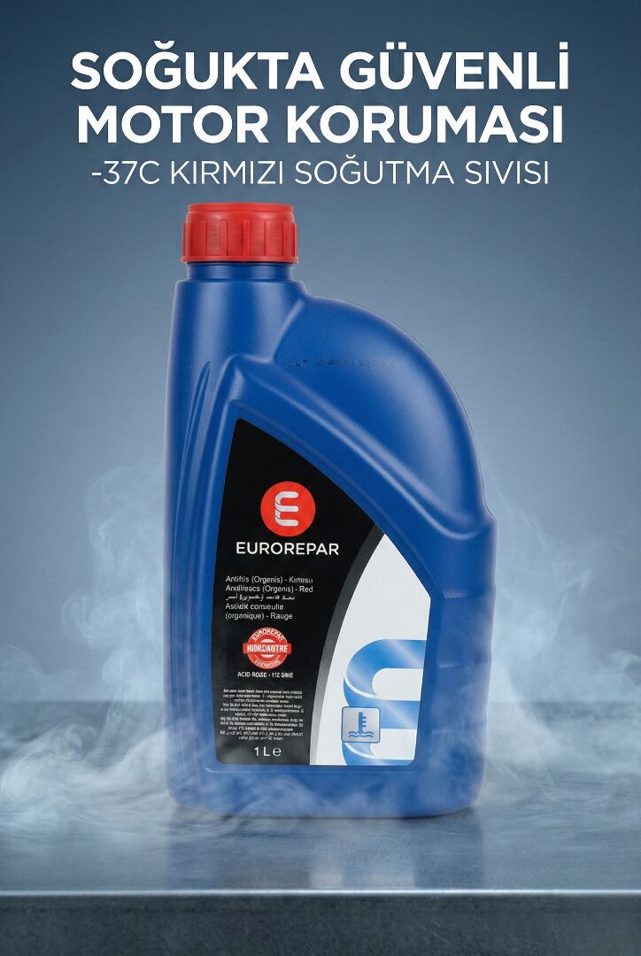 Eurorepar Antifreeze Kırmızı -37°C 1L
