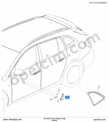 Chevrolet Cruze Sağ Dış Dikiz Ayna Üçgeni GM 95062832