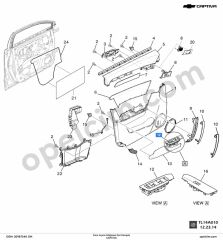 Chevrolet Captiva Sol Cam Açma Düğmesi Komple GM 20987340