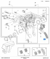 Opel Astra J Gaz Pedali Ea Tanimli Cascada GM 848040