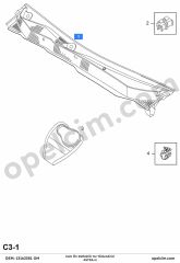 Opel Astra H Cam Ön Deflektör Su Yönlendirici GM 5104219