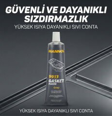 Mannol Gasket Maker 9913 Gri Sıvı Conta 230 Derece Motor Silikon Conta 85g