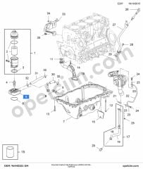 Chevrolet Captiva Yağ Soğutucusu (Z20S1) GM 96440251
