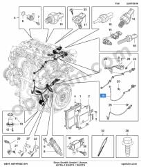 Opel Astra J Eksoz Sıcaklık Sensörü 1. Konum (B16DTH B16DTN) GM 1249064